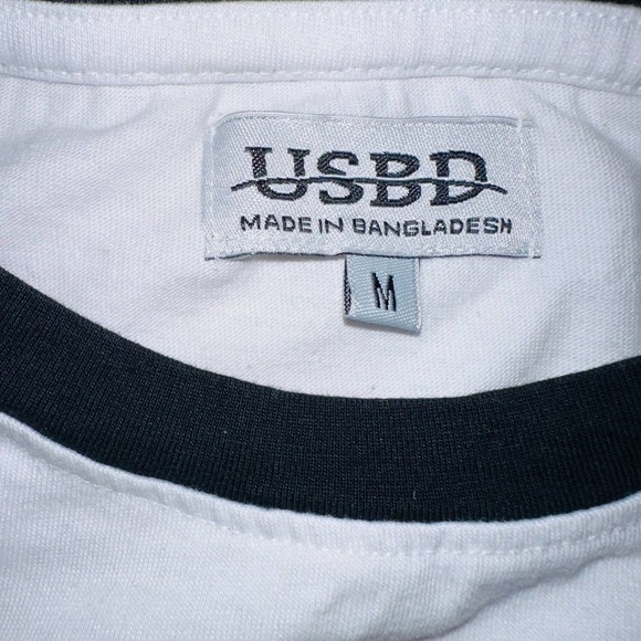 NWOT Women’s Medium USBD Plaid Deer Graphic 3/4 Sleeve Jersey Style TShirt - Picture 2 of 7